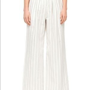 REBECCA TAYLOR STRIPED WIDE LEG PANTS SIZE 6 NEW!